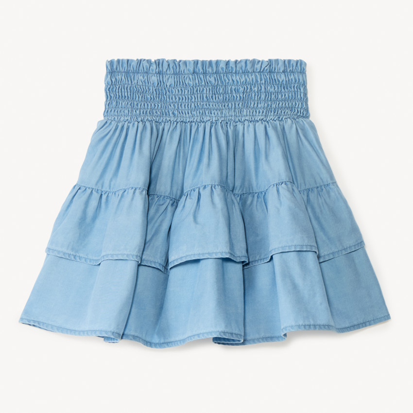 Jupe courte à volants pour fille