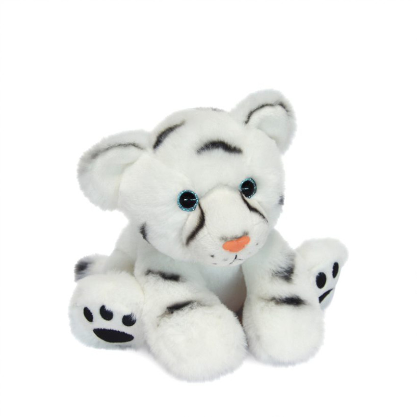 Peluche Bébé tigre blanc Terre Sauvage 18 cm  