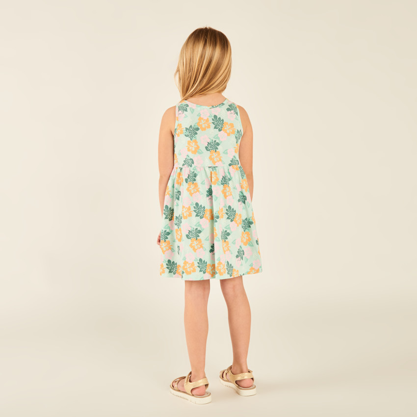 Robe débardeur imprimé fantaisie pour fille 