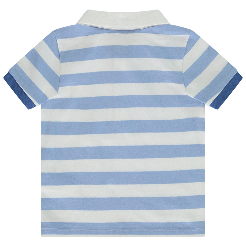 Polo manches courtes rayé print arty pour bébé garçon 