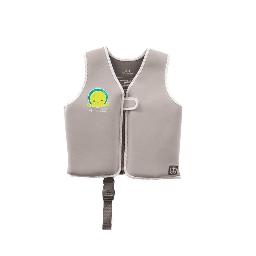 Gilet de natation évolutif en néoprène 3-6 ans - Gris 