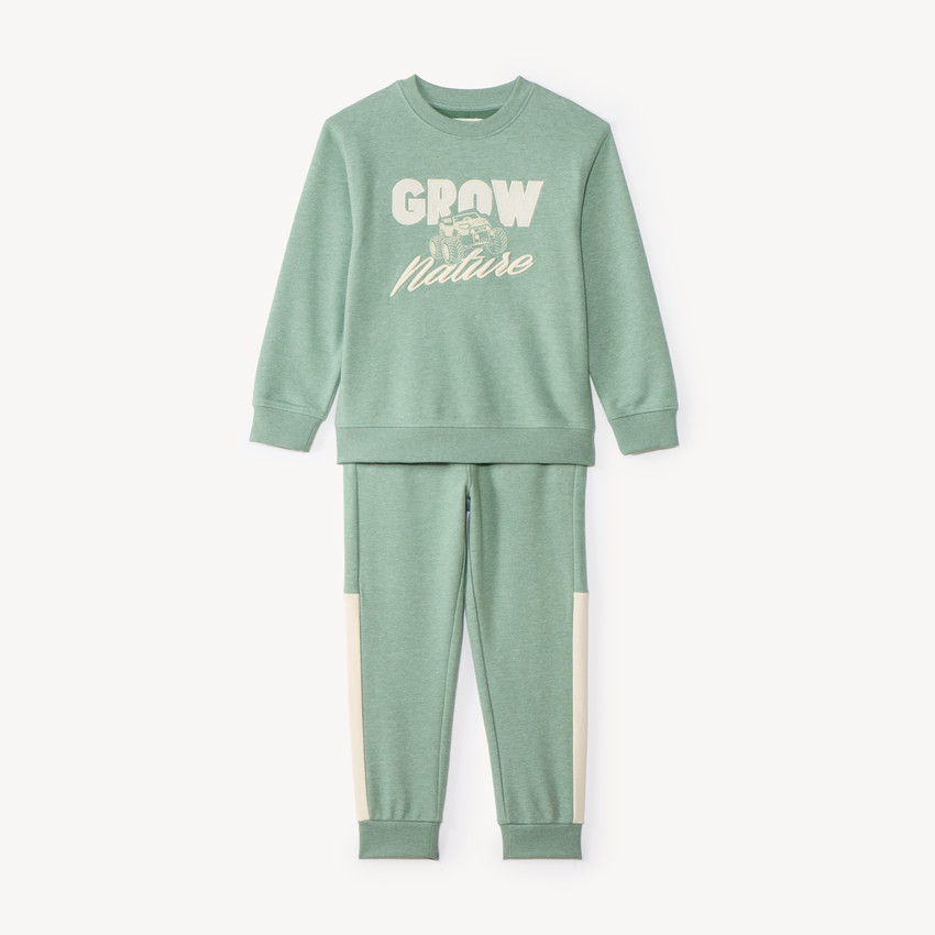 Ensemble de jogging garçon en molleton broderie 4x4