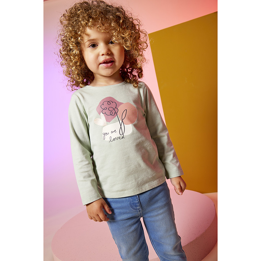 Jean slim poches chat pour b b fille