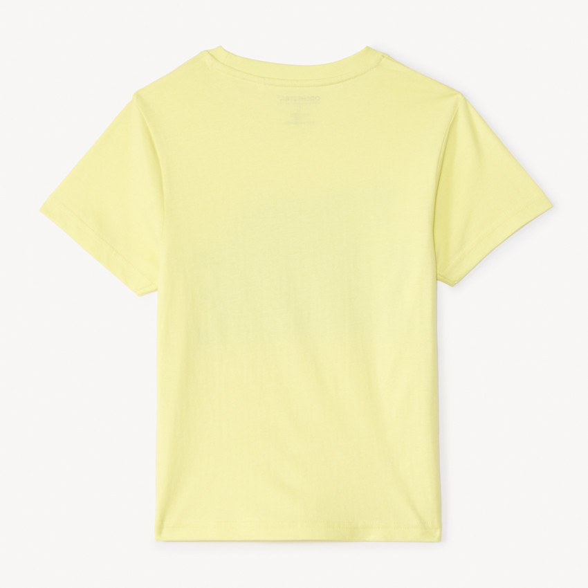 T-shirt manches courtes uni print fantaisie pour garçon 