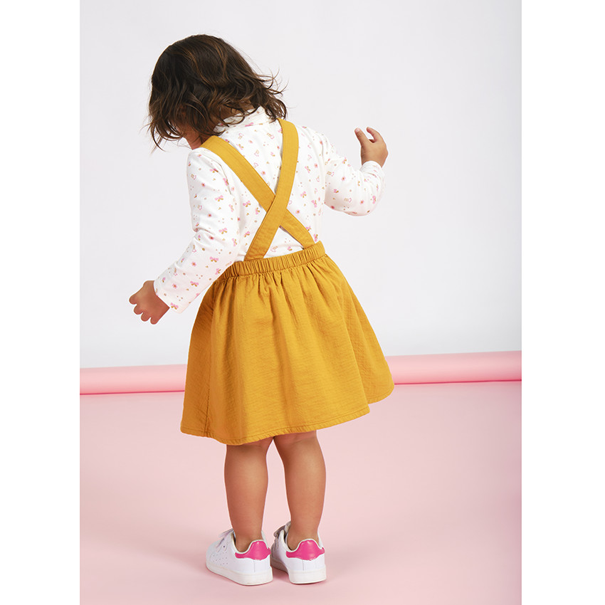 Robe en coton avec broderie fantaisie pour bébé fille 