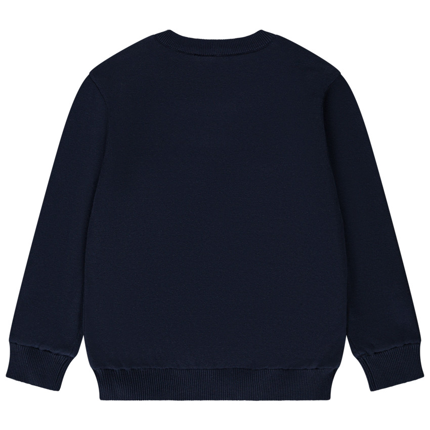 Pull en tricot print dinosaure pour garçon 