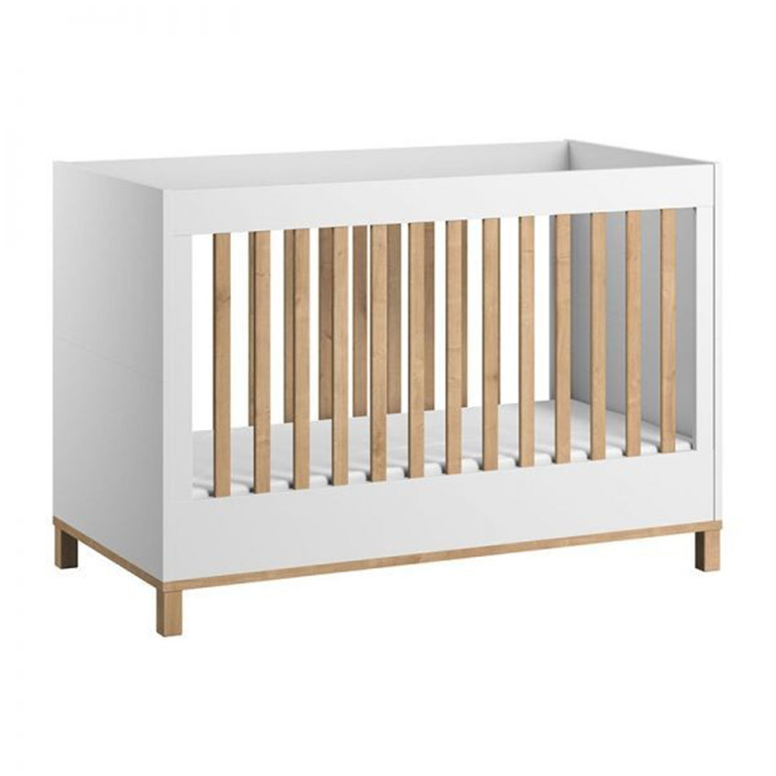 Lit Altitude 60 x 120 cm - Bois / Blanc 