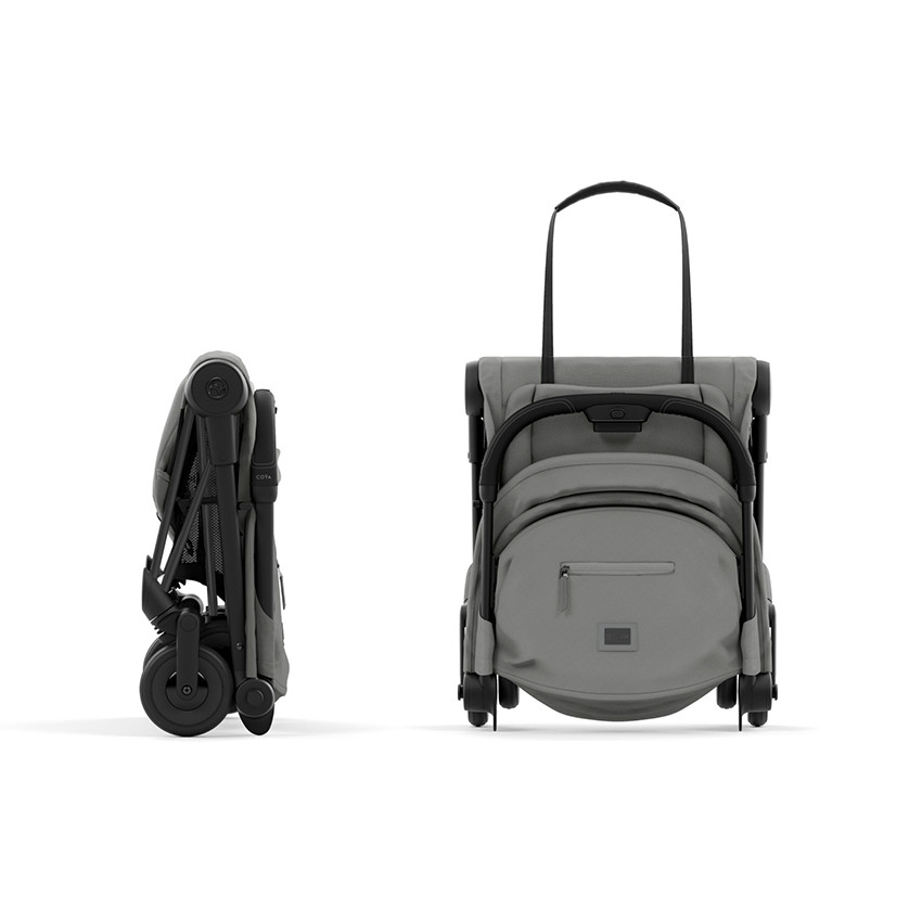 Poussette ultra-compacte Coya matt black/mirage grey 