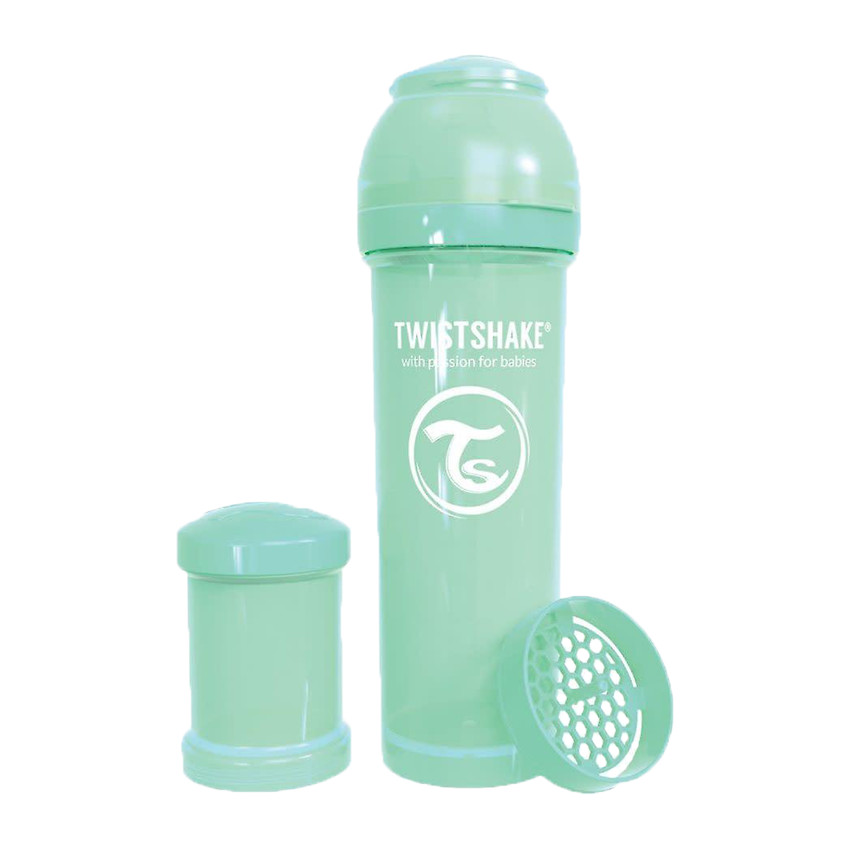 Biberon anti-colique 330ml - Vert pastel Main Biberon anti-colique 330ml - Vert pastel