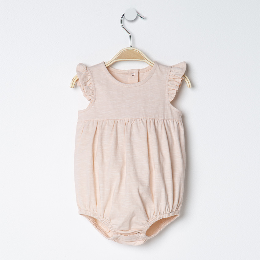 Combinaison courte à manches volantées 