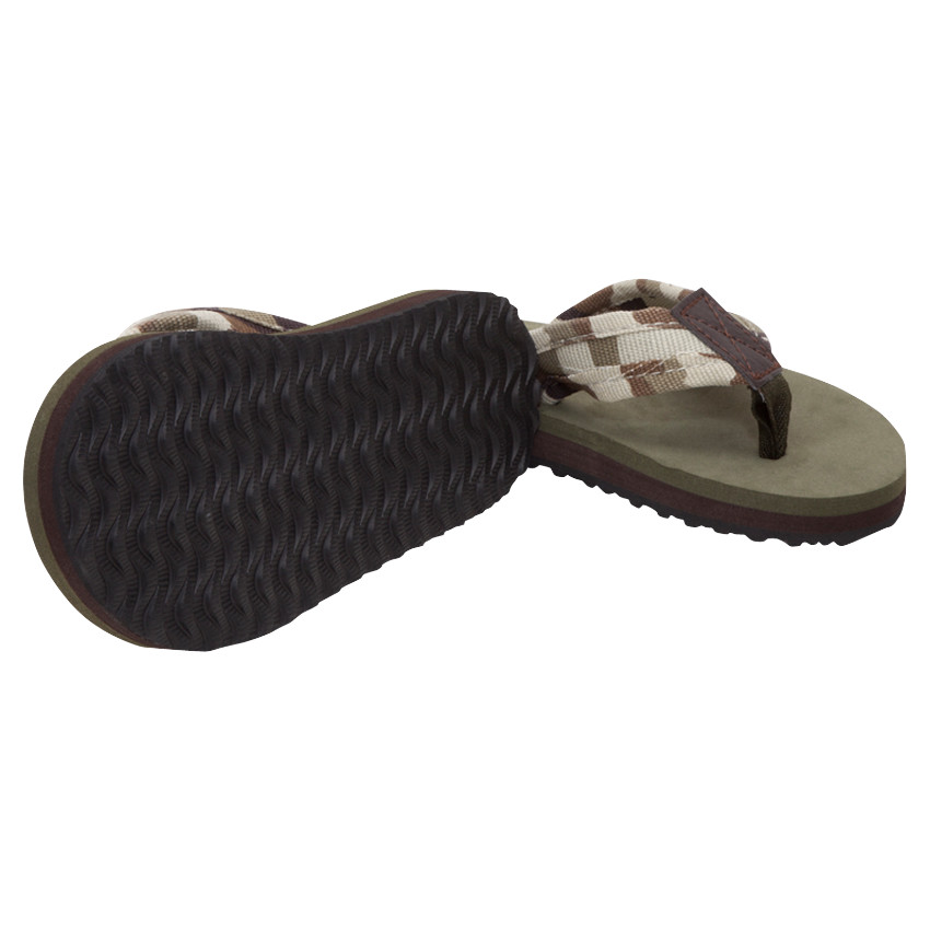 Tongs avec bride en toile motif army 
