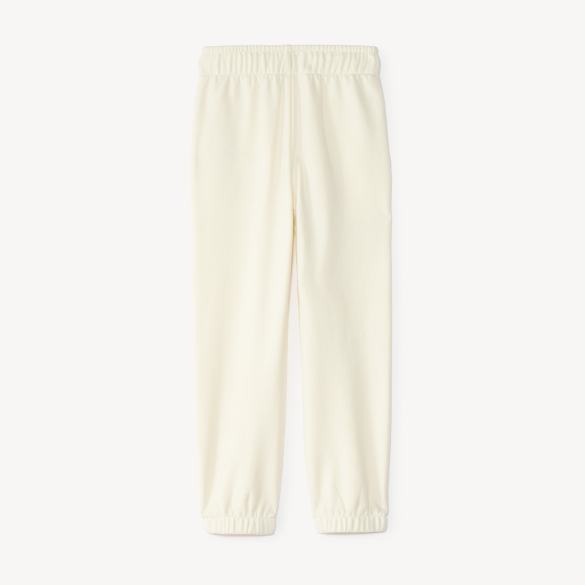 Pantalon de jogging fille en molleton uni à print 