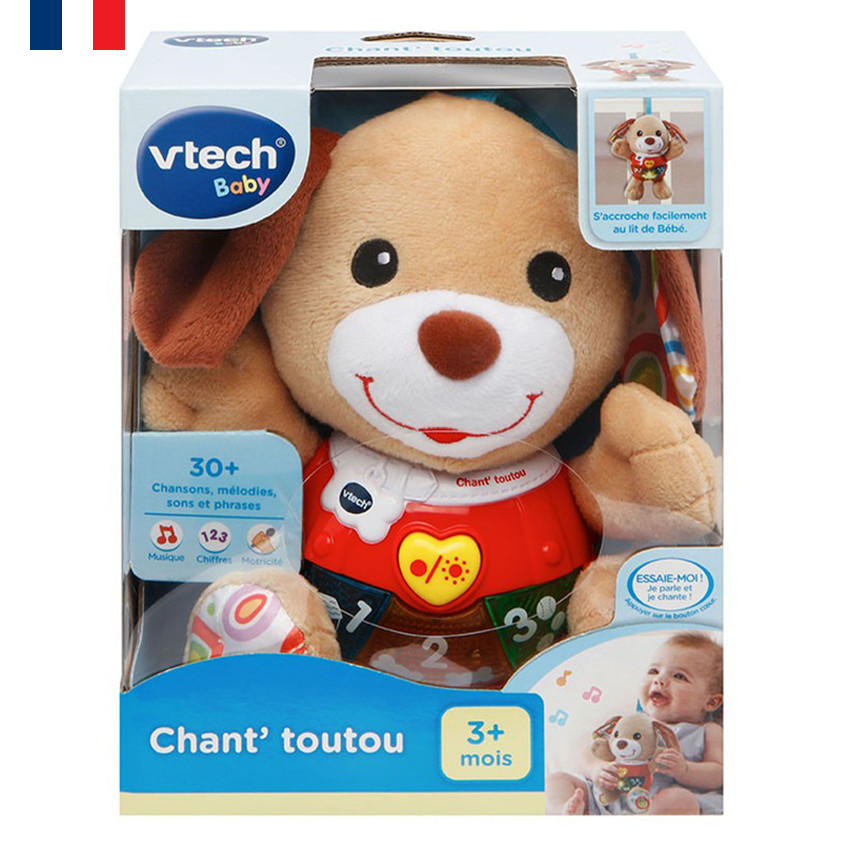 Peluche Chant'toutou - Brun Main Peluche Chant'toutou - Brun