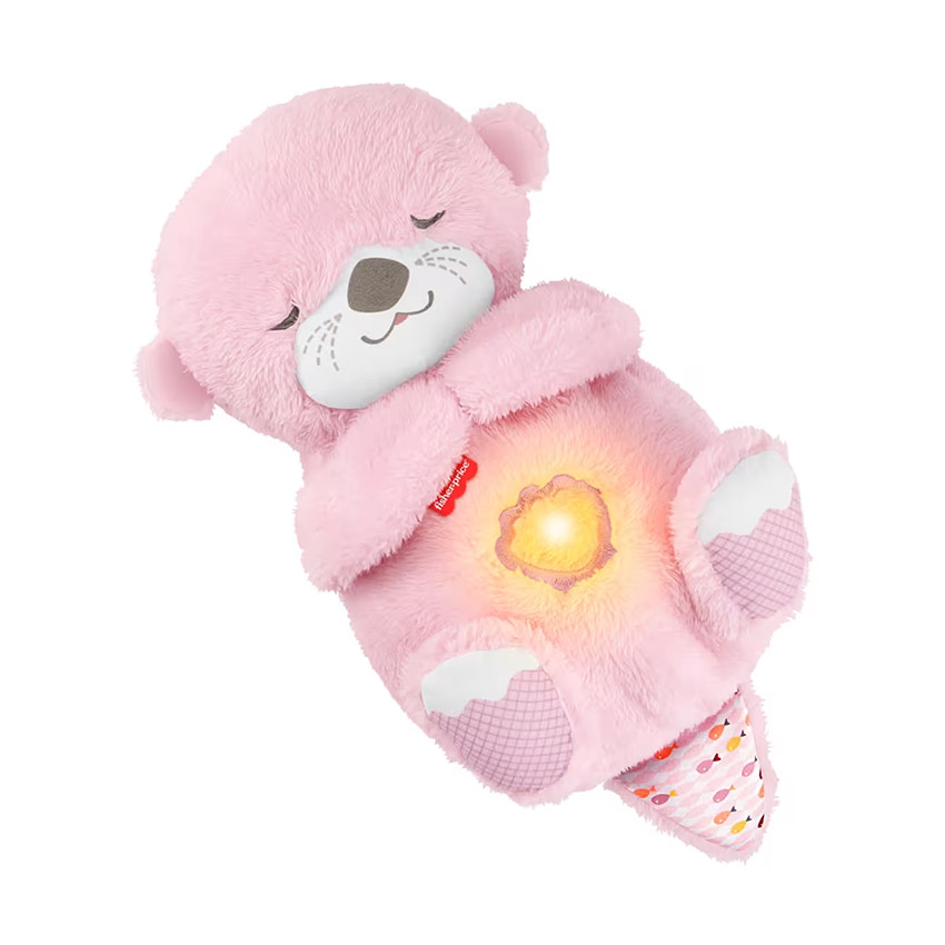 Fisher Price - Peluche interactive Ma Loutre Câlins Bonne Nuit rose - Rose