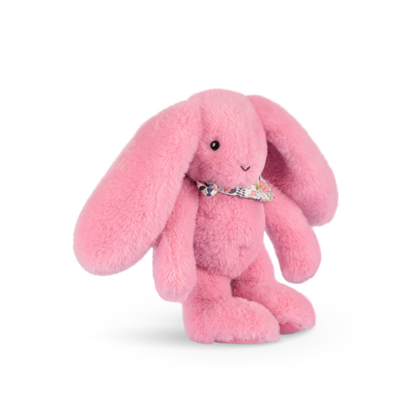 Petite peluche lapin fleurette grenadine 25 cm 