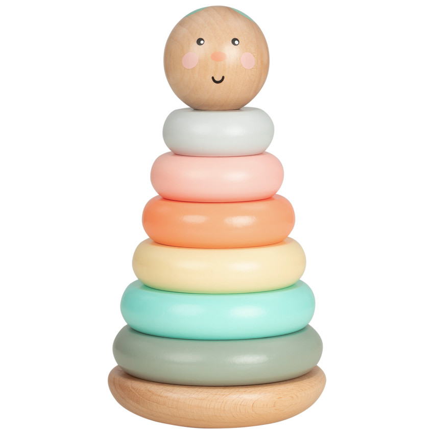 Jouet Montessori En Bois Pour Bébé 1-3 Ans - 22 Pièces à Empiler, Trier Et Apprendre Formes/couleurs
