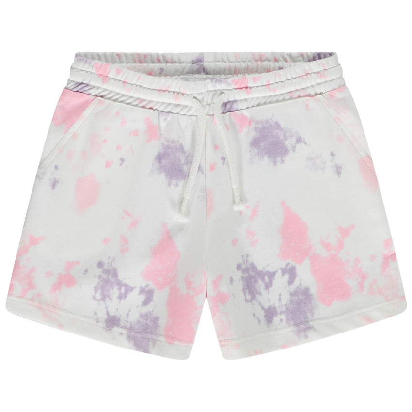 Short en molleton effet tie & dye pour fille 