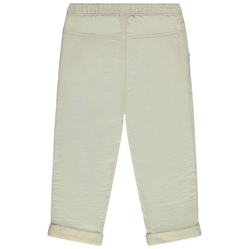 Pantalon uni en toile pour bébé garçon 