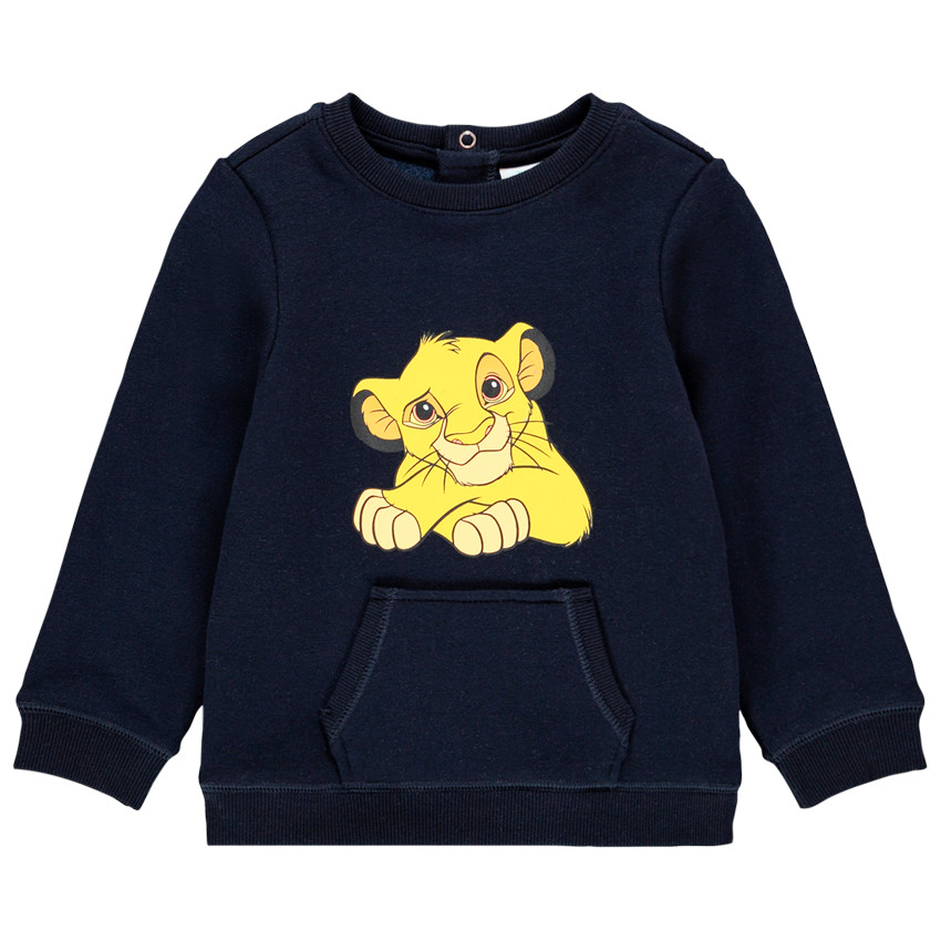 Sweat en molleton print Simba Roi Lion Disney pour bébé garçon 
