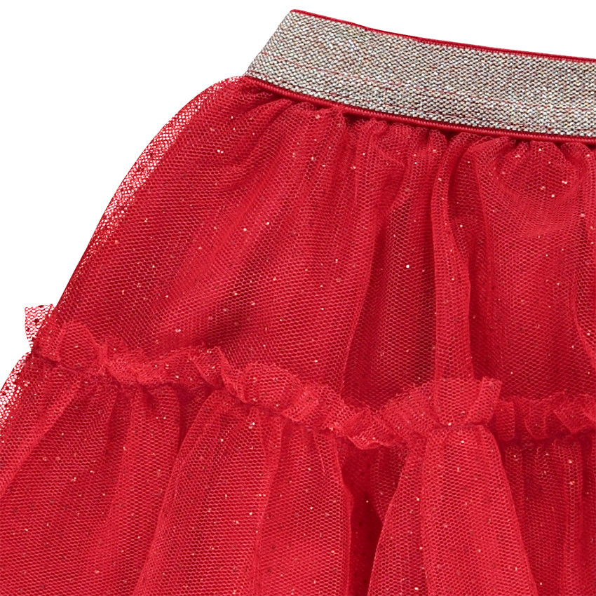 Jupe volantée en tulle pailleté pour bébé fille 