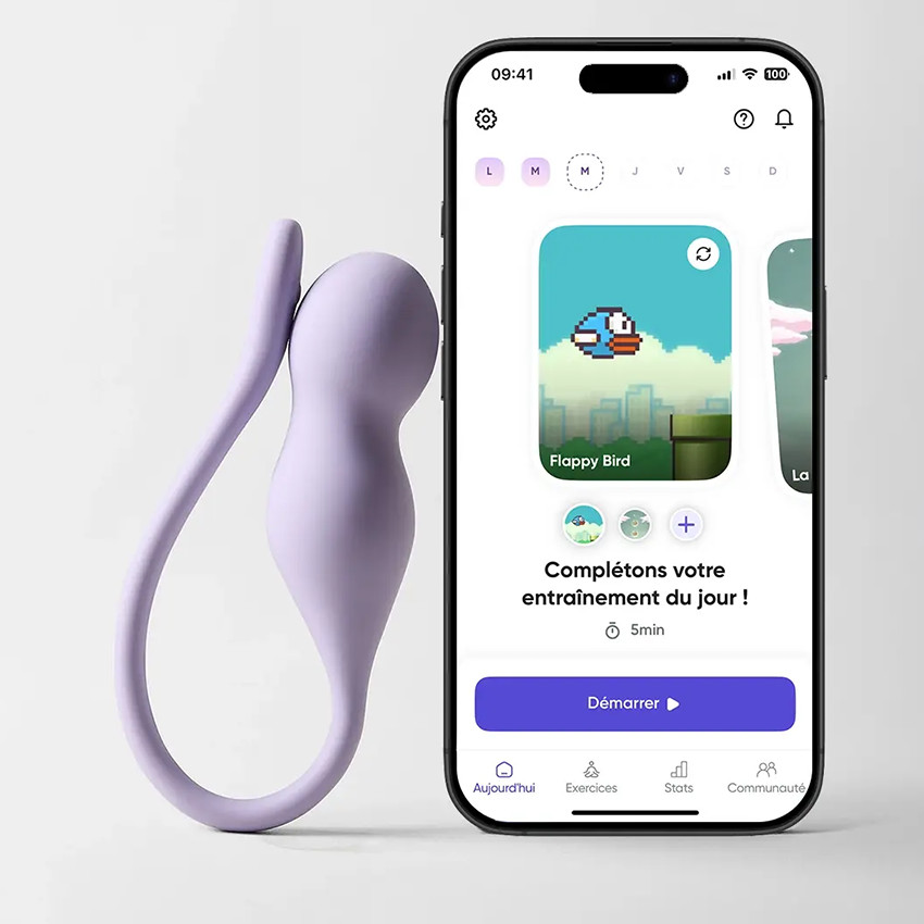 Sonde Care Plus nouvelle génération renforcement périnéal connectée Lila 