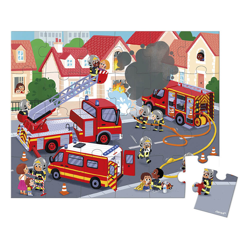 Puzzle 24 pièces Pompiers 