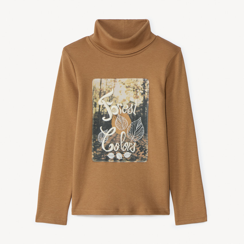 Sous-pull à col roulé et photoprint pour garçon