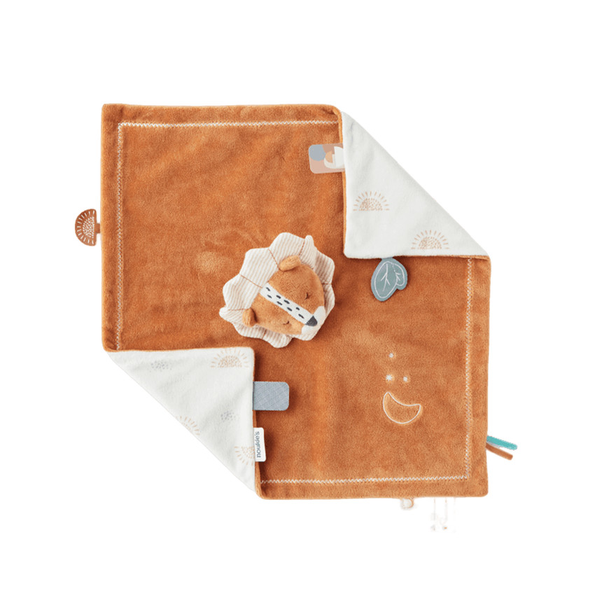 Doudou Jour & Nuit en veloudoux - Babou - Caramel (Noukie's) - Image 1