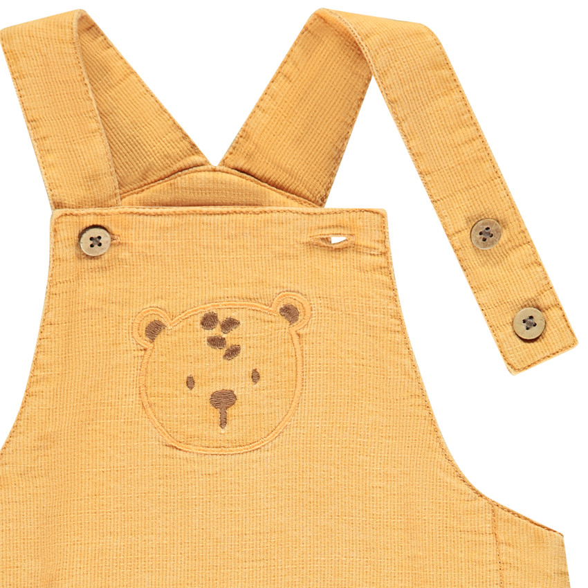 Ensemble salopette + chemise fantaisie pour bébé garçon 