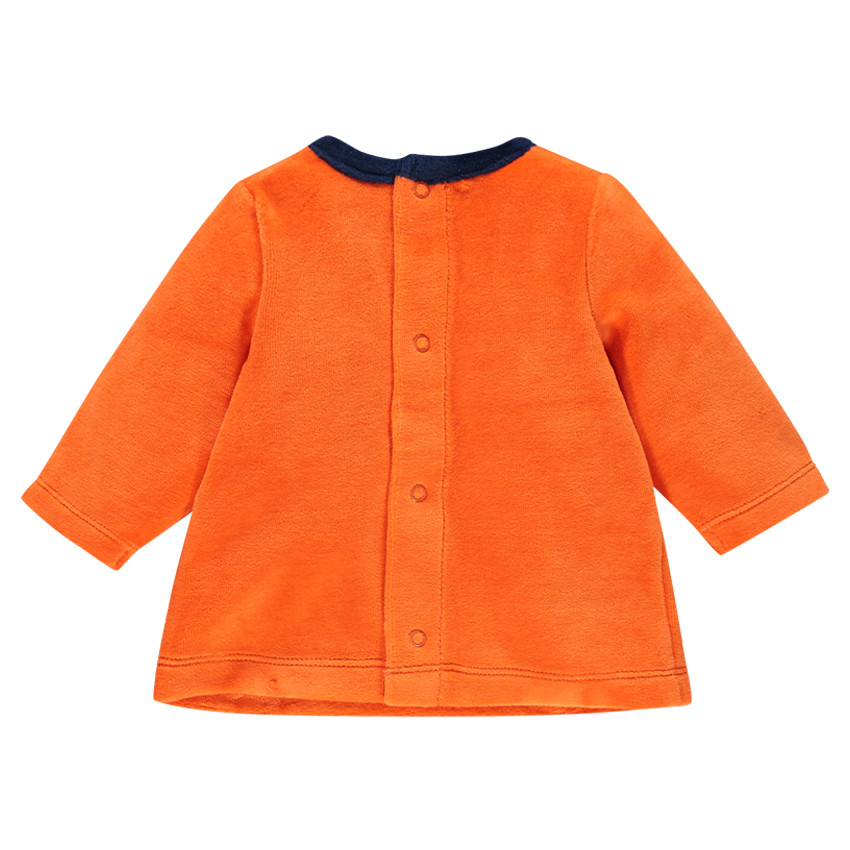 Pyjama en velours avec ours printé 