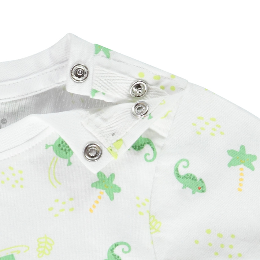 T-shirt manches courtes en jersey imprimé grenouilles pour bébé garçon 