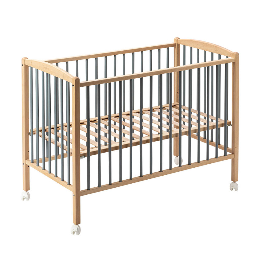 Lit avec roulettes 70 x 140 cm Arthur bleu gris 