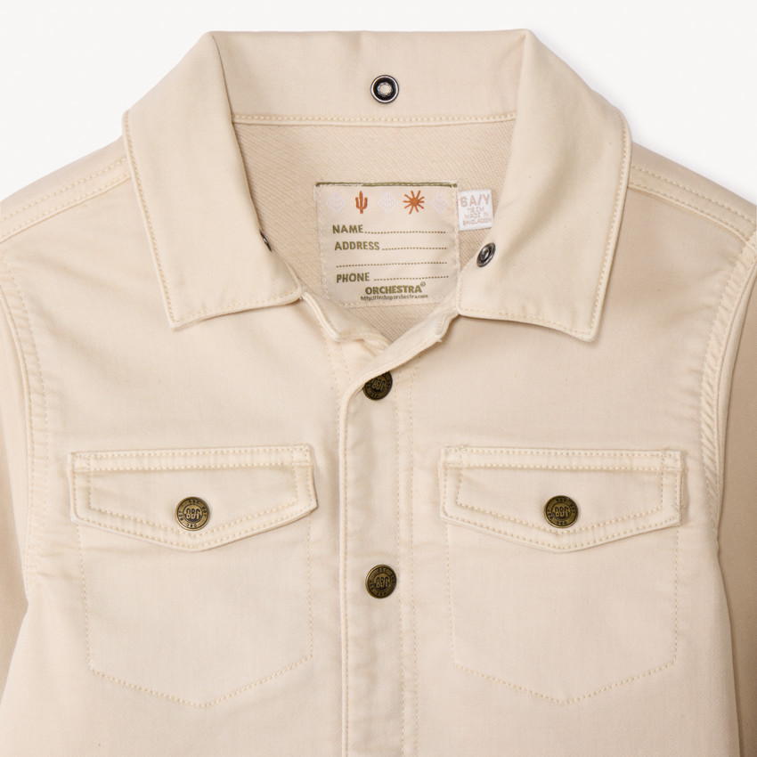 Veste en jean avec capuche amovible pour garçon 