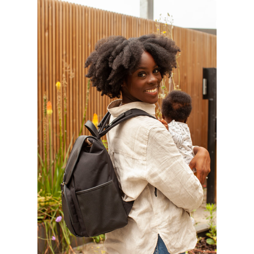 Sac à langer Freddie Vegan - Leather black 