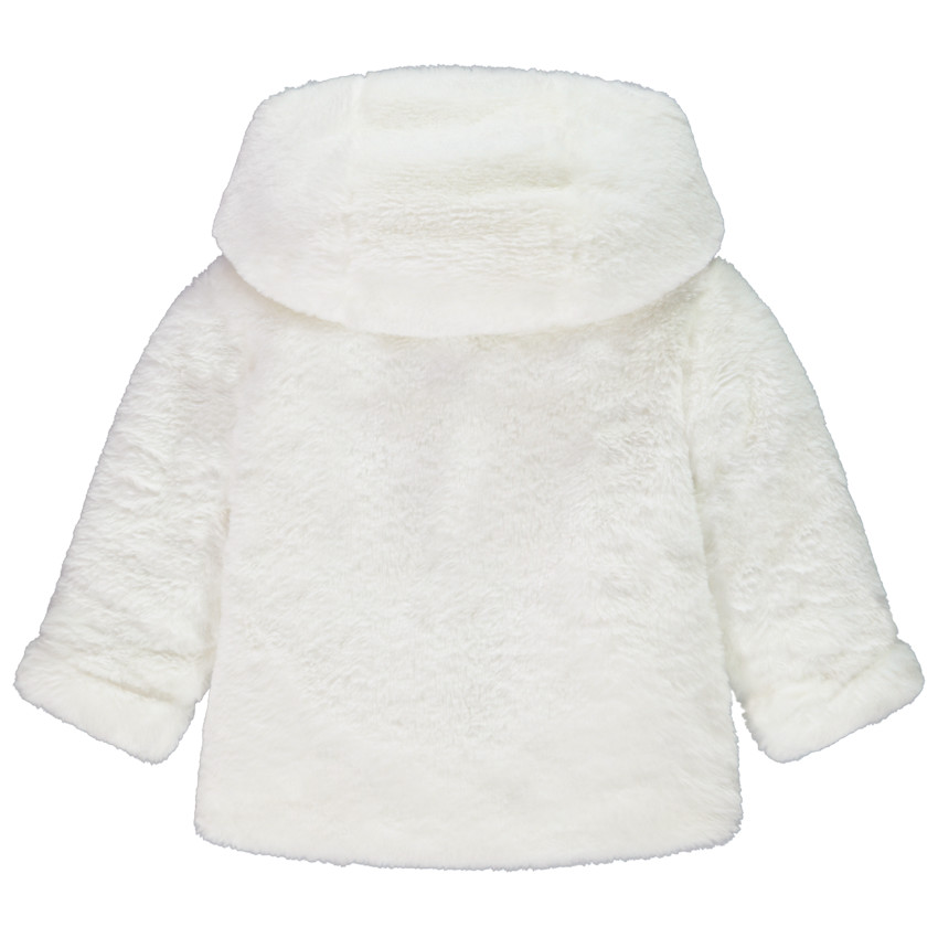 Veste en sherpa effet fourrure avec nœuds pour bébé fille 