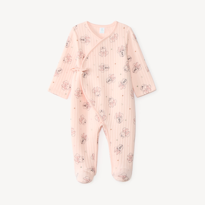 Dors-bien matelassé doublé bébé fille motif Minnie Disney 