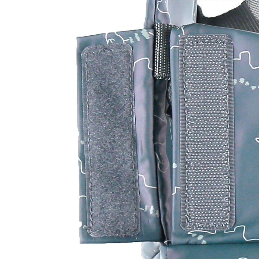 Réhausseur de chaise en toile déperlante imprimé dinosaures - Bleu 