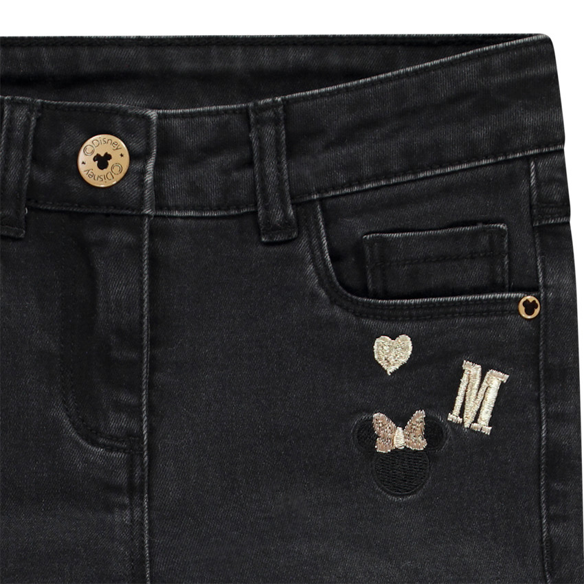 Jean slim avec broderies Minnie Disney pour fille Main Jean slim avec broderies Minnie Disney pour fille