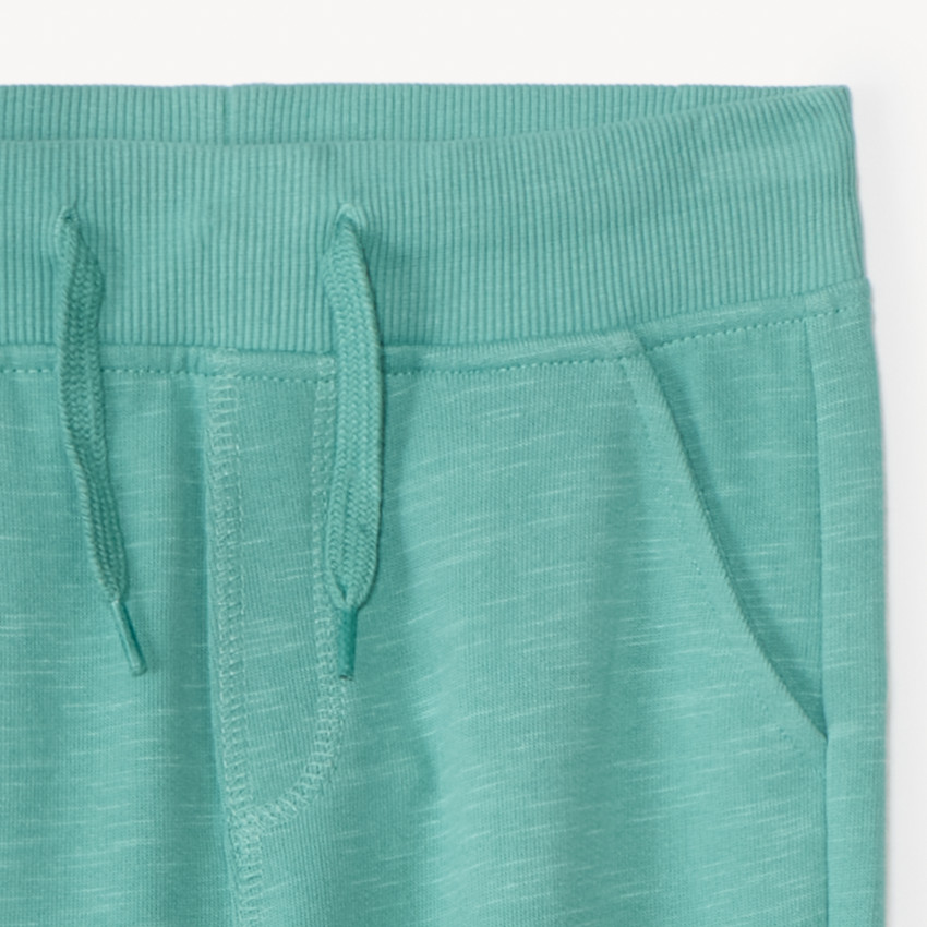 Jogging en molleton slub uni pour garçon 