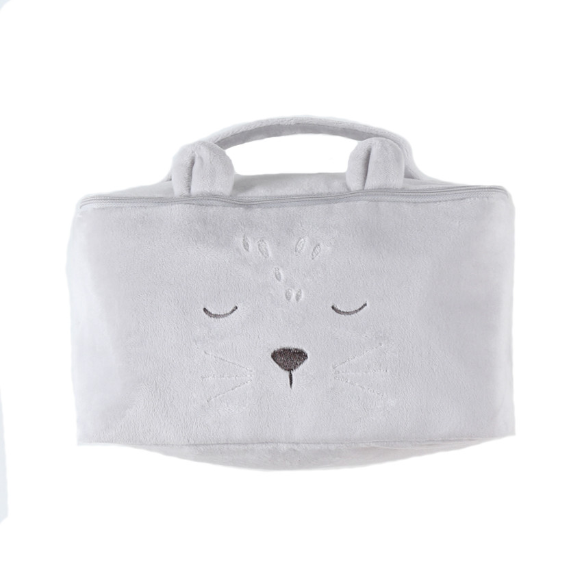 Noukies - Trousse de toilette en veloudoux Babou & Kendi - Gris - Gris