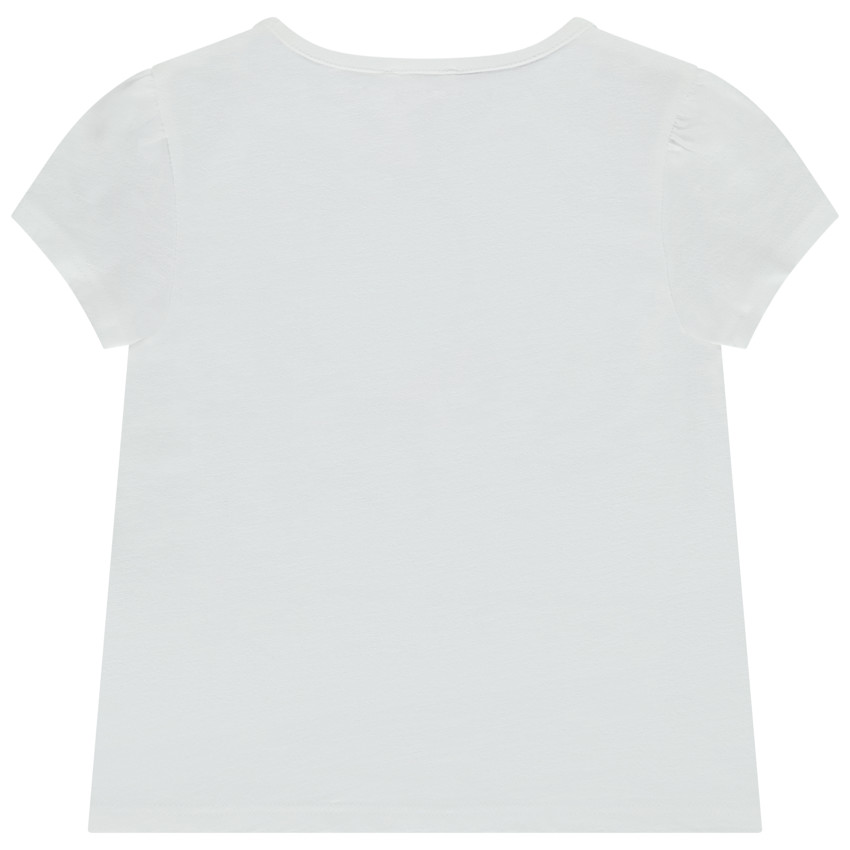 T-shirt manches courtes broderie Chic pour fille 