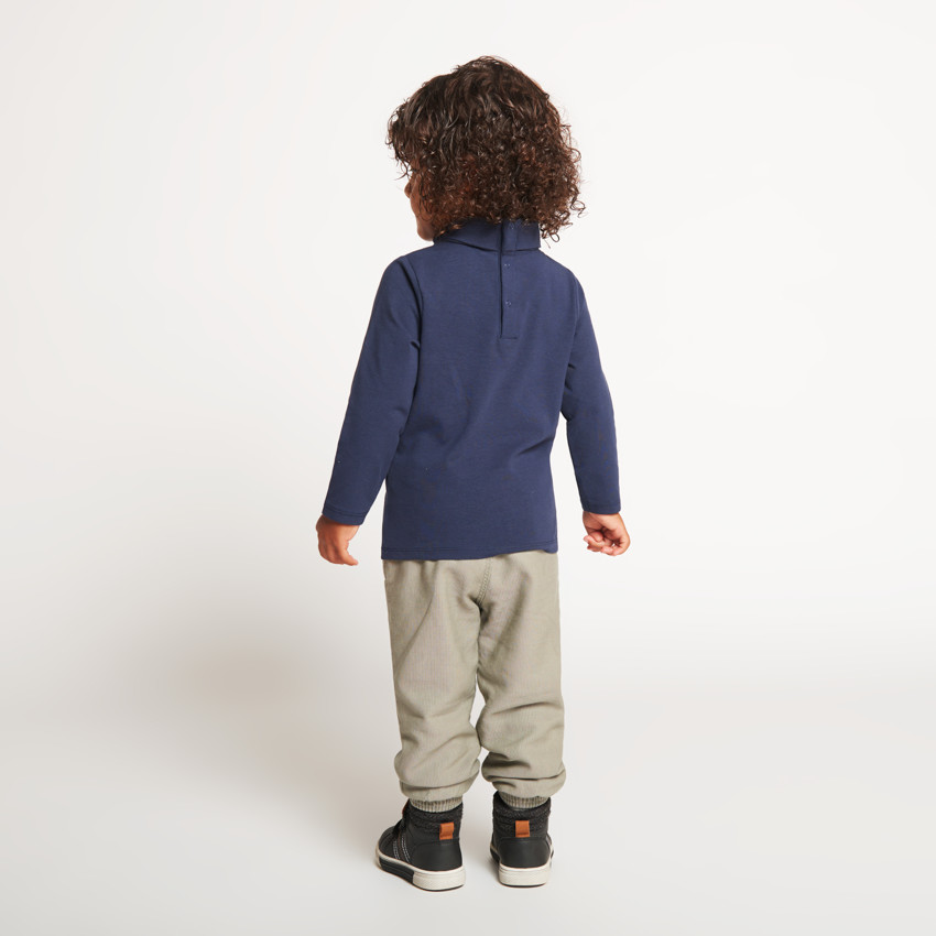 Lot de 2 sous-pulls col roulé unis pour bébé garçon 