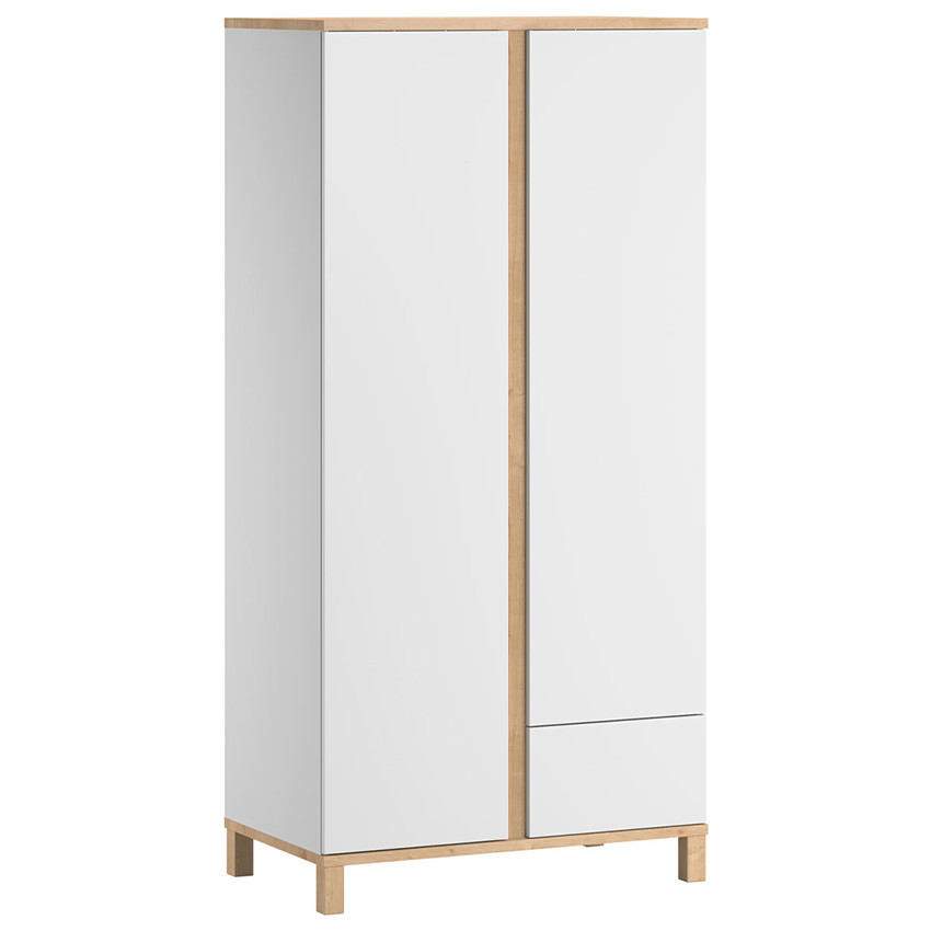 Armoire Altitude 2 portes Blanc/Bois 