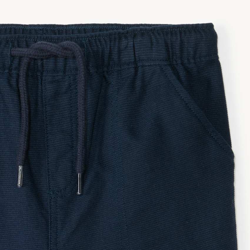 Bermuda uni en toile pour bébé garçon 