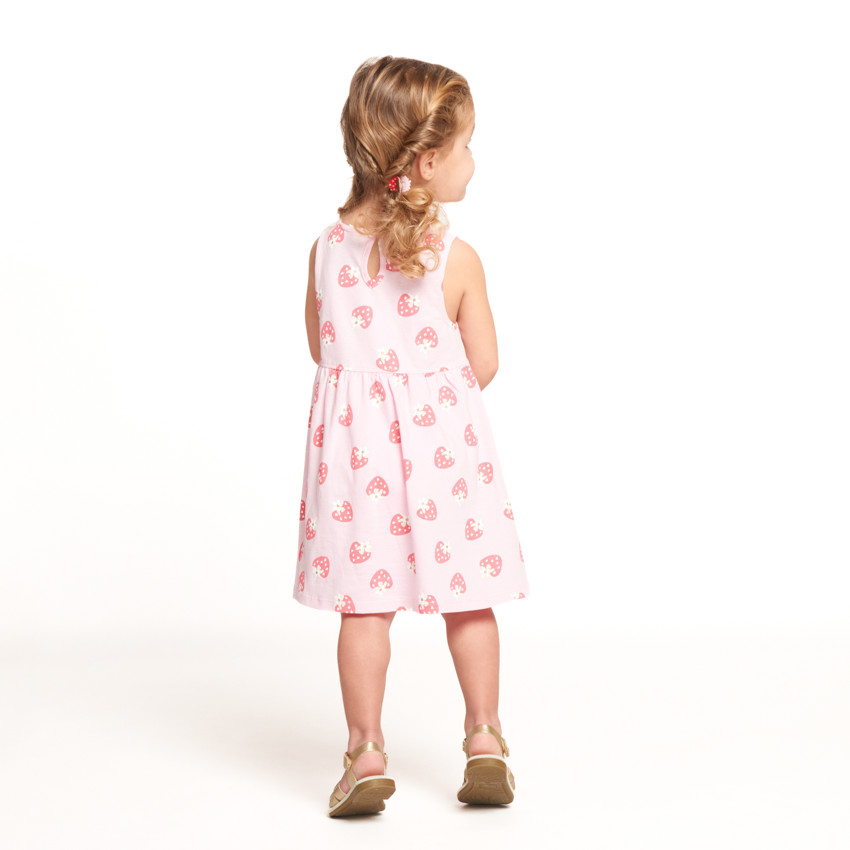 Robe sans manches imprimé fantaisie pour bébé fille 