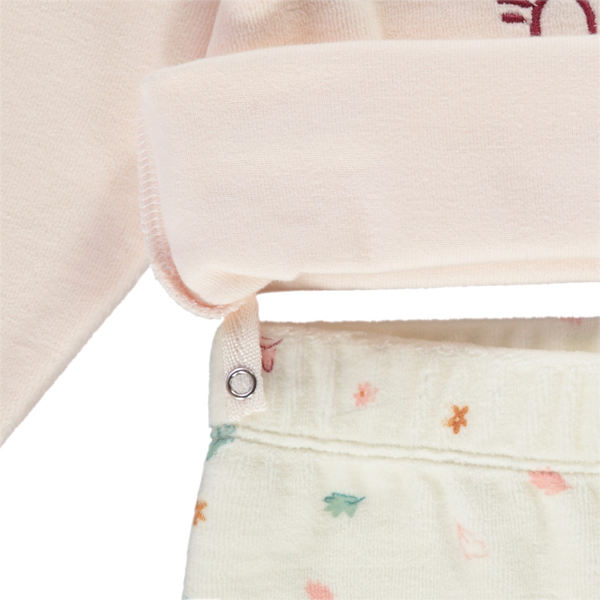 Pyjama 2 pièces en velours pour bébé fille 