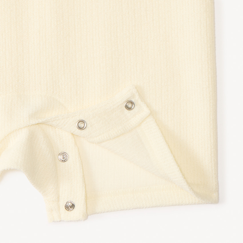 Combinaison courte en maille fantaisie print girafe pour bébé garçon 