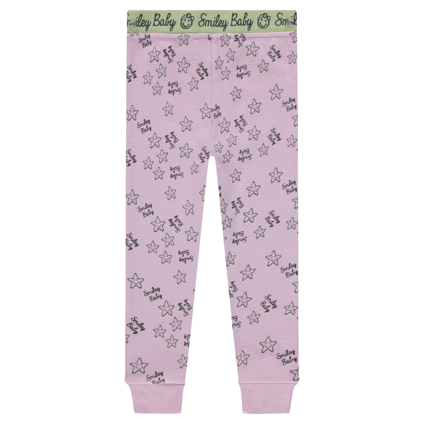 Pyjama en jersey avec print Smiley et pantalon imprimé all-over 