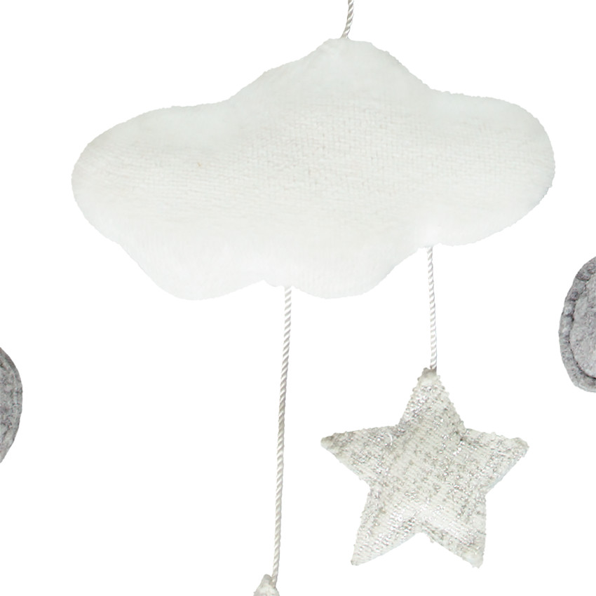 Décoration murale lapins et nuages 