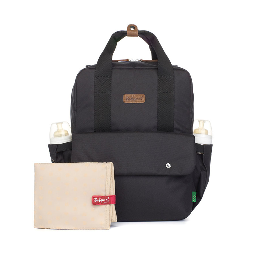 Sac à langer Georgi Eco convertible - Noir 